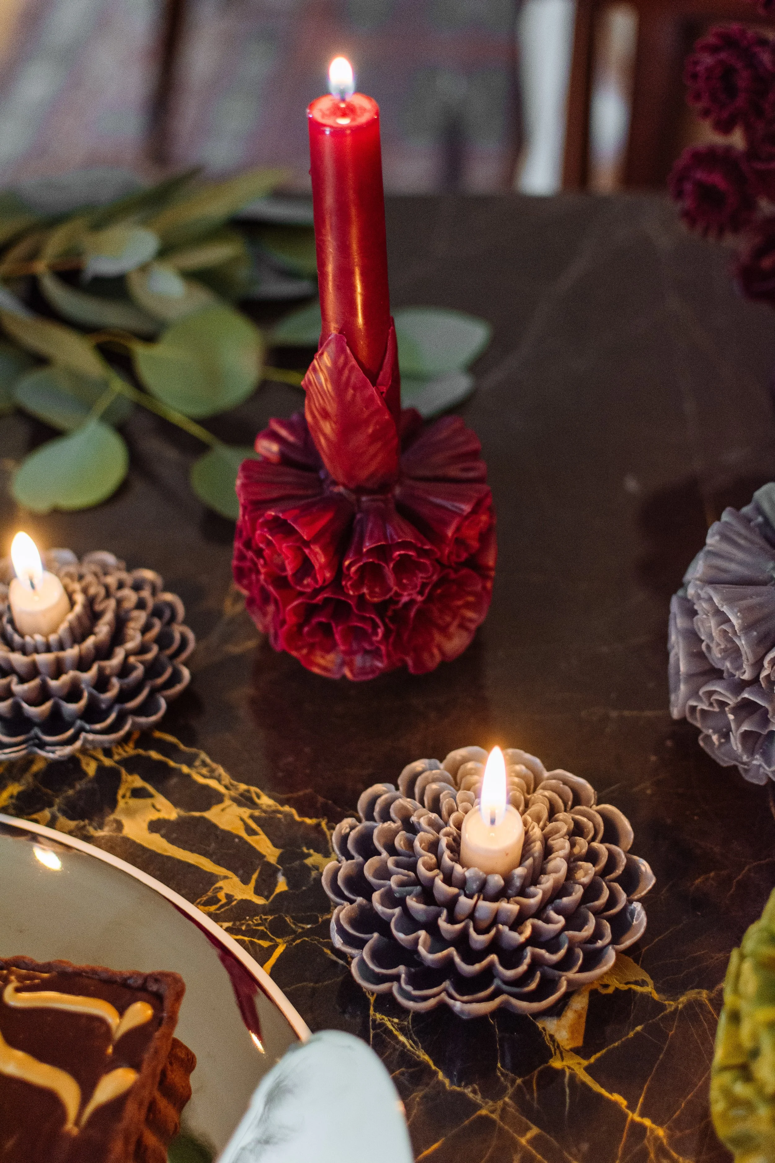 Oaxacan Floral Candle — Cuescoo